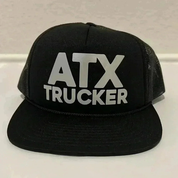 Ski Town All-Stars “ATX TRUCKER” print Snap Back - Picture 1 of 6